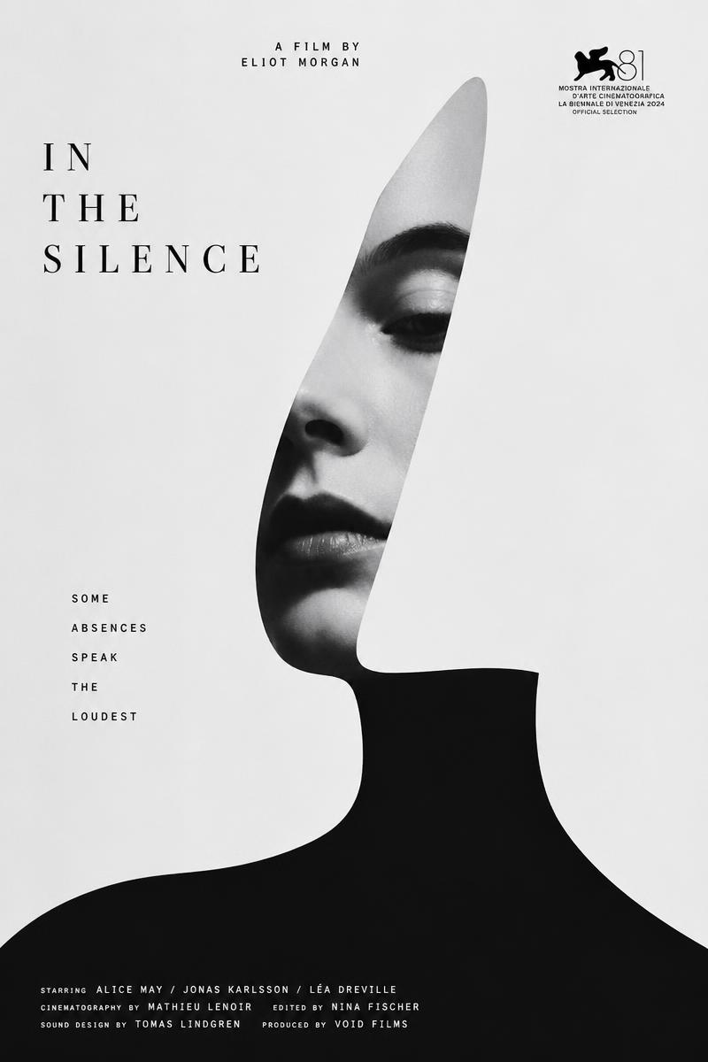 Black and white avant-garde film poster